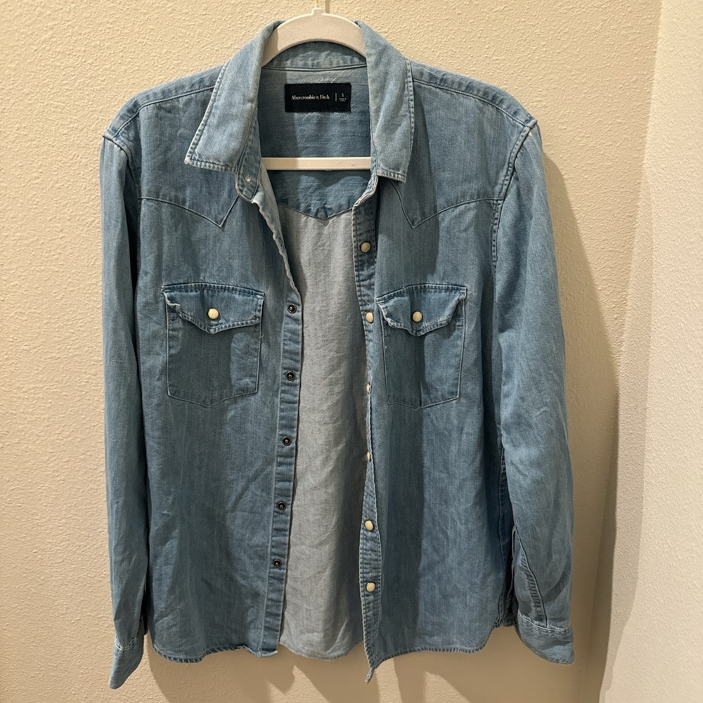 Abercrombie & Fitch Blue Button Down Shirt